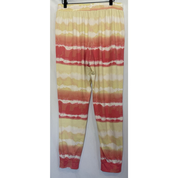 Betsey Johnson Womens Pajama Lounge Set Size M Tie Dye Lace Shirt Jogger Pants - Picture 10 of 10